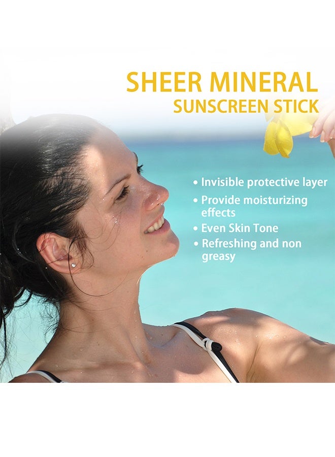 EELHOE Sheer Mineral Sunscreen Stick - No White Cast, Strong UV Protection, portable sunscreen, Non-Toxic sunstick, Perfect for Outdoor activities - Image 4