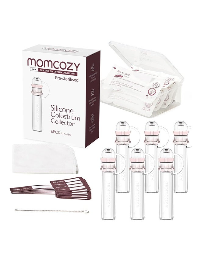 Momcozy Colostrum Reusable Breast Milk Collector With Storage Case And Cotton Wipe  - Image 1