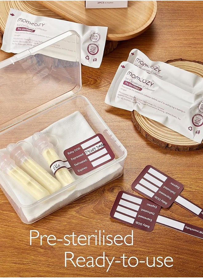 Momcozy Colostrum Reusable Breast Milk Collector With Storage Case And Cotton Wipe  - Image 4