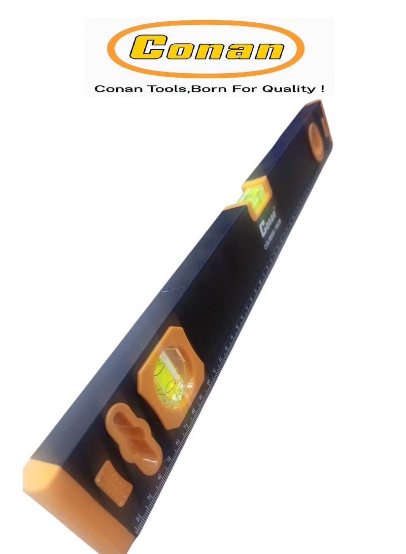 Conan Aluminum Spirit Level 50cm  with Strong Magnetic Base, Angle Finder  – Model COL08050 - Image 2