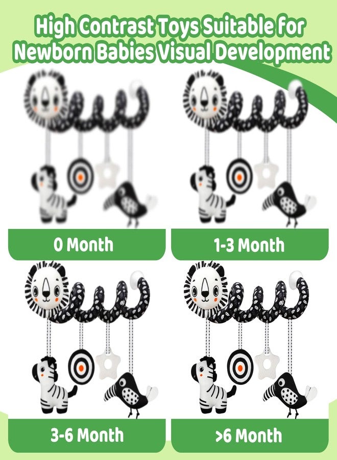 FQKIOMY Black and White High Contrast Baby Toys - Sensory Infant Hanging Carseat & Stroller Toy for Newborns 0-6,6-12Months Perfect Easter Birthday & Baby Shower for Babies Boys Girls - Image 5