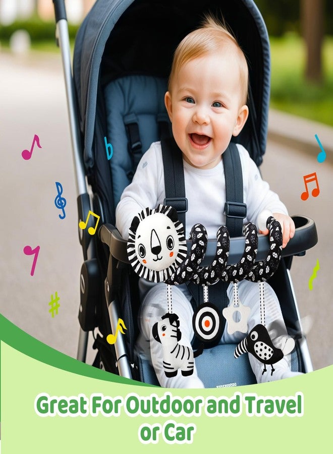 FQKIOMY Black and White High Contrast Baby Toys - Sensory Infant Hanging Carseat & Stroller Toy for Newborns 0-6,6-12Months Perfect Easter Birthday & Baby Shower for Babies Boys Girls - Image 4