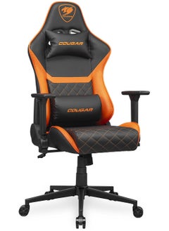 Cougar Cougar Armor One V2 Ergonomic Gaming Chair – Premium PVC Leather, 4D Adjustable Armrests, 155° Backrest Tilt, Gas Lift Height Control, Up to 120kg Capacity – Black/Orange | 3MAO2ORB.0001  - Image 2