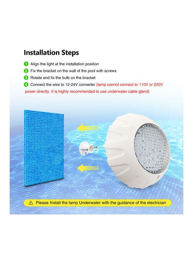 نيبمينينت مصباح LED لحوض السباحة مع جهاز تحكم عن بعد متعدد الألوان - Image 4