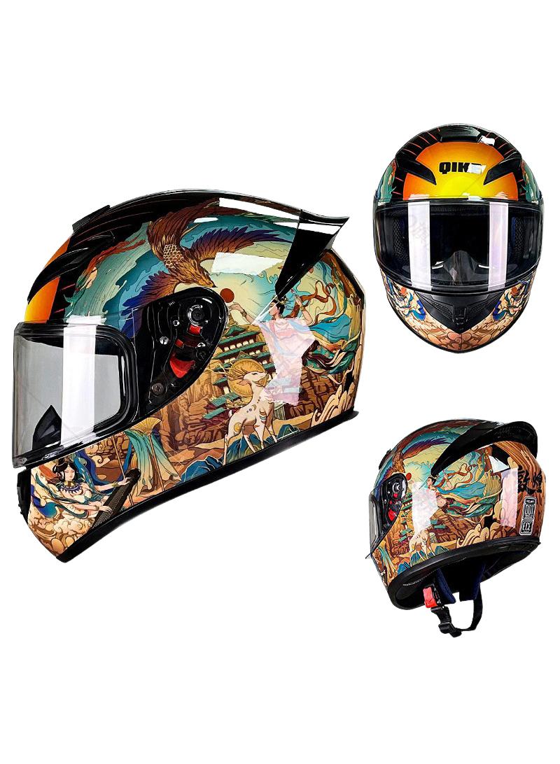 general Full Face Motorbike Helmet Motorcycle Adult Rider Biker Sports Crash Helmet - Image 1