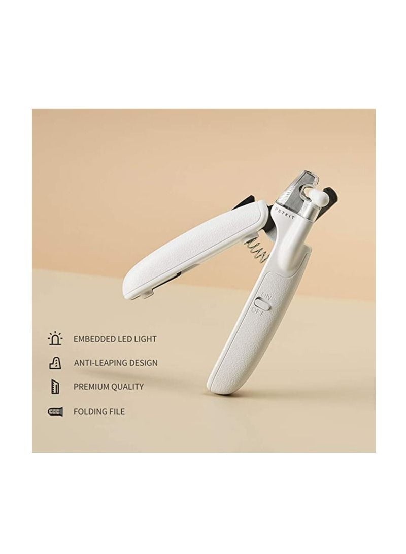 Dubkart Dogs Cat Nail Clippers with Light and File, Bloodline Safety Guard to Avoid Over-Cutting Pets Clippers, Professional Claw Trimmer for Cats and Dogs - Image 1