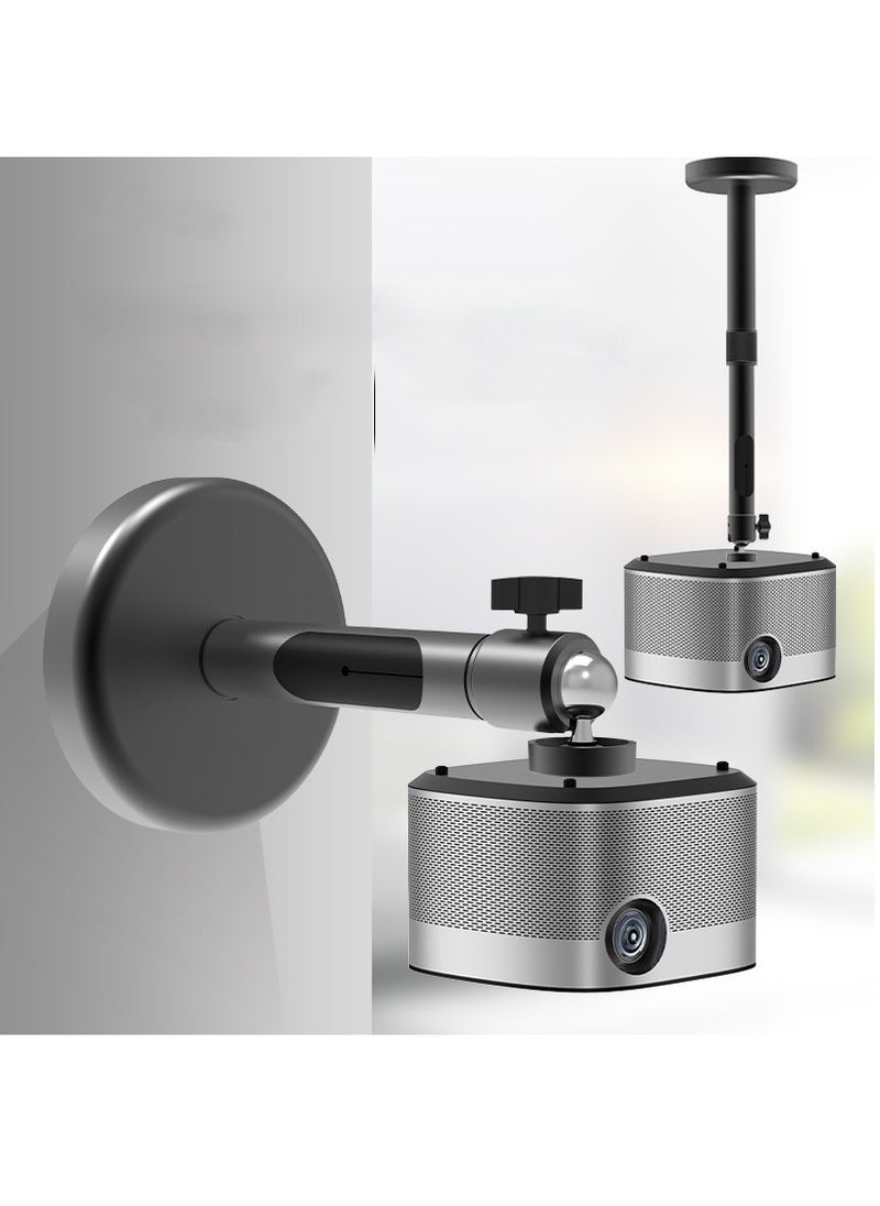 Fh Aluminum Alloy Retractable Projector Mount with 360° Gimbal, Load-Bearing 5kg Suitable for Hanging and Wall Hanging  - Image 2