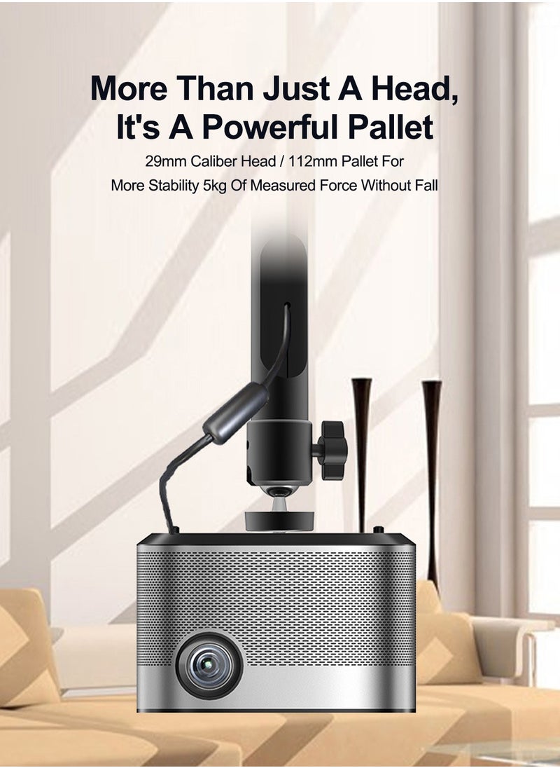Fh Aluminum Alloy Retractable Projector Mount with 360° Gimbal, Load-Bearing 5kg Suitable for Hanging and Wall Hanging  - Image 3