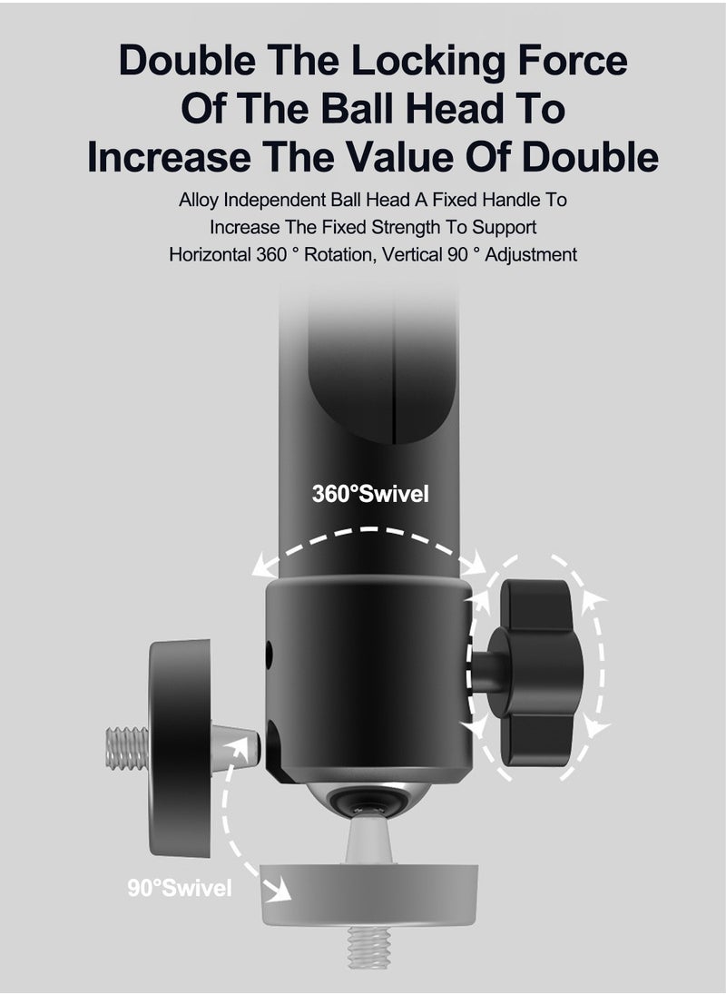 Fh Aluminum Alloy Retractable Projector Mount with 360° Gimbal, Load-Bearing 5kg Suitable for Hanging and Wall Hanging  - Image 4