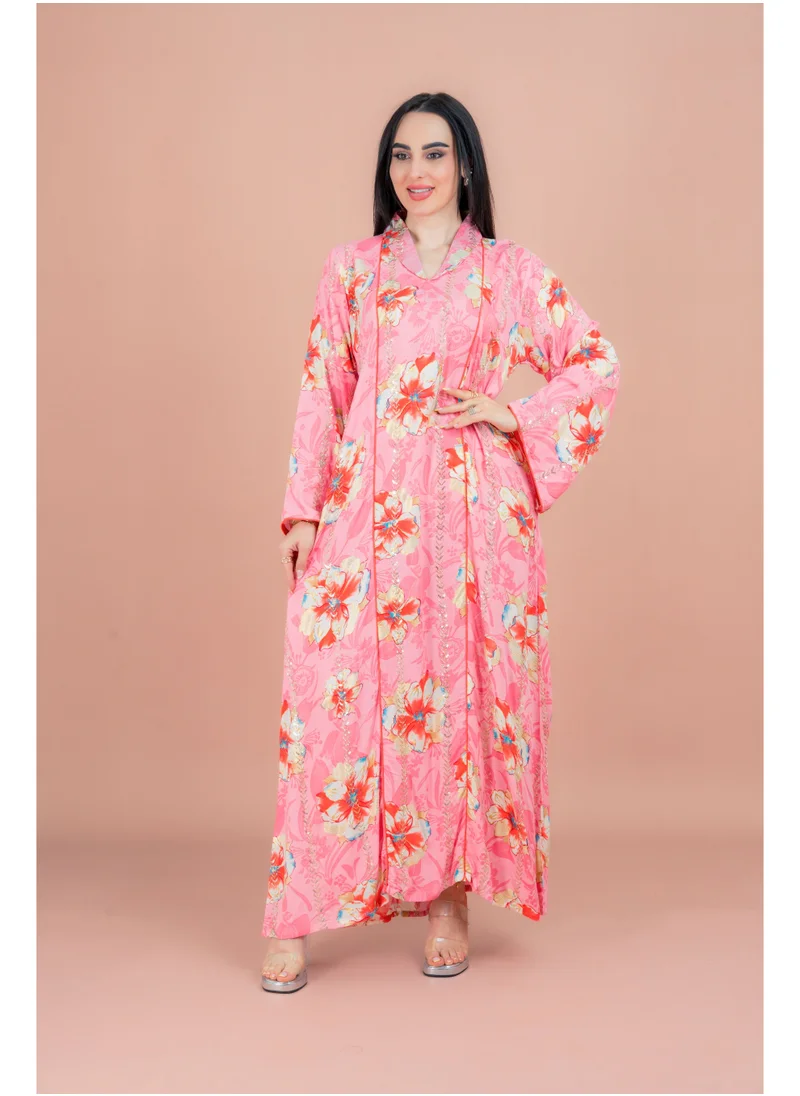 اكسا جلابية أنيقة مزينة بالزهور