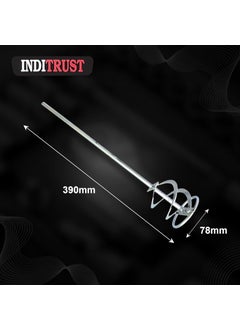 Inditrust Inditrust new mini paint mixer rod Suitable for Drilling Machine and hammers 15x 3 Steel Silver  - Image 4