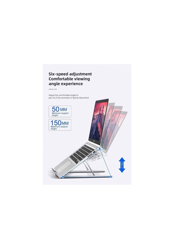 MIKUSO Adjustable Aluminum Laptop Stand Silver  - Image 3