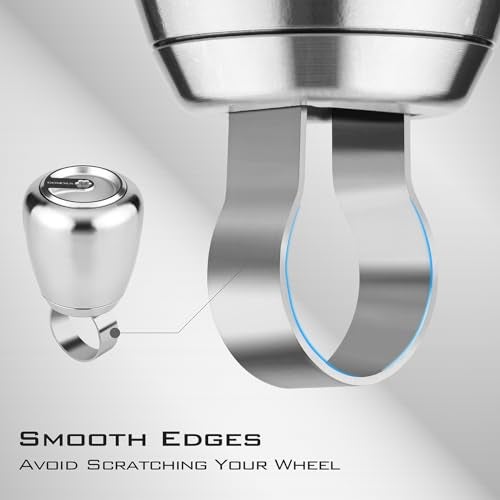 Gomexus Boat Steering Wheel Knob,316 Stainless Steel Suicide Wheel Knob Spinner,Universal Fit for Tractors,Trucks,Mowers - Image 3