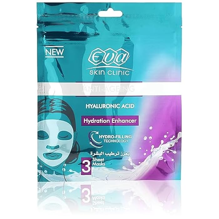 Eva Skin Clinic Hyaluronic Sheet Mask ( 3 Sheet Masks ) - Image 1