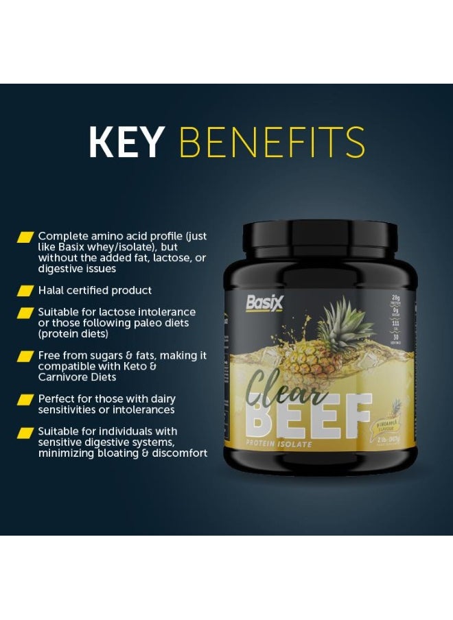Basix Clear Beef Pro Iso Pineapple 2Lb  - Image 4