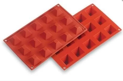 Hobs Pyramid Silicone Mold Chocolate Soap Scented Stone Candle Epoxy Mold 15 Holes