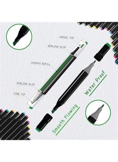 HOOKOR 80 Colors Alcohol Markers Set, Dual Tips Blender Art Markers for Drawing Permanent Sketch Markers for Kids adult coloring, Illustrations Alcohol Based Markers, Artist Pens  - Image 3