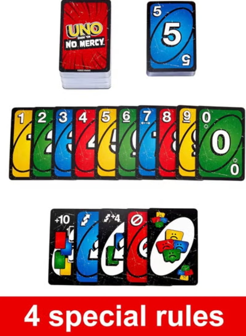 UNO Show 'Em No Mercy, Kids, Adults, Family Night, 2-10 Players | Iconic Characters, Engaging Gameplay, Develop Strategies & Skills Bundle (168 Cards) - Image 5