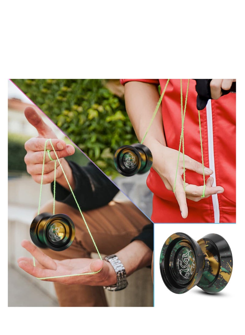 Velaurs - Octopus Pattern Yo-Yo Child Player Boy With Gloves 3 Replacement Ropes - Image 1