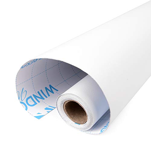 Window Whirl Total Blackout Window Film: 100% Light Blocking Film with White Sides - Heat Resistant, Room Darkening, Static Cling Film for Privacy & Day Sleep - No Residue, Stops UV, Easy Removal (17.5 x 160 in.) - Image 2