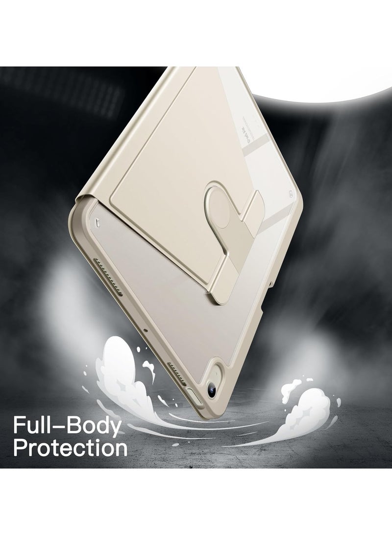 DUSALA Rotating Case for iPad Air 5 (10.9-Inch,2022) with Pencil Holder,360 Degree Rotation Protective Stand Slim Cover Clear Back, Auto Wake/Sleep (iPad Air 5) - Image 4