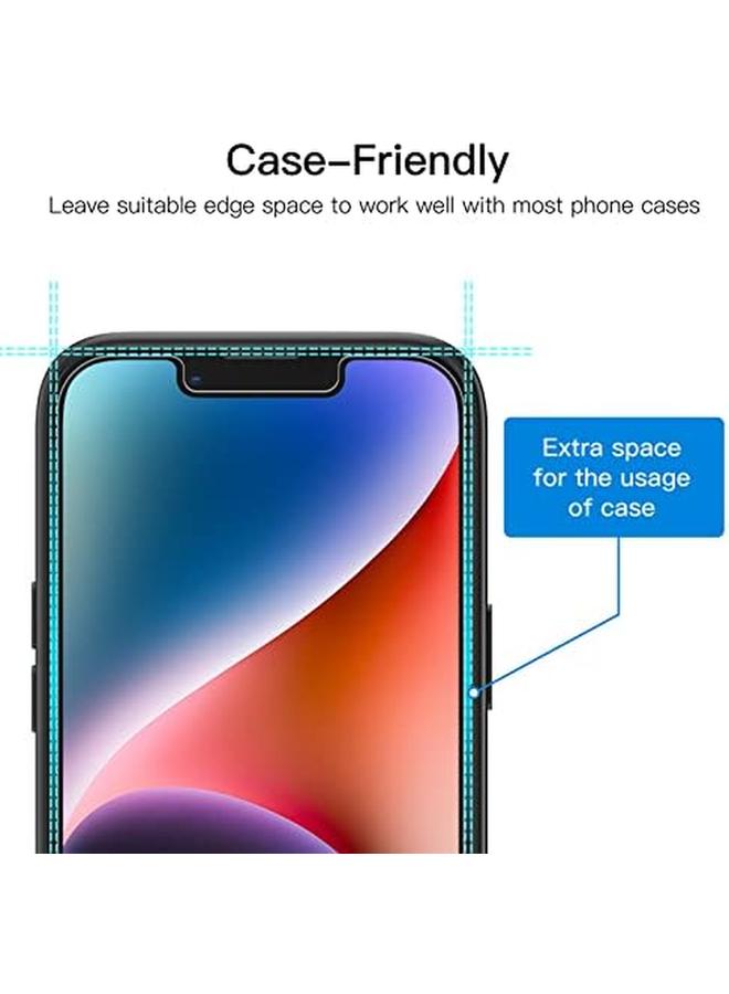 جي تيك واقي شاشة الخصوصية لهاتف آيفون 14 مقاس 6.1 بوصة من الزجاج المقوى المضاد للتجسس، عبوتان - Image 4