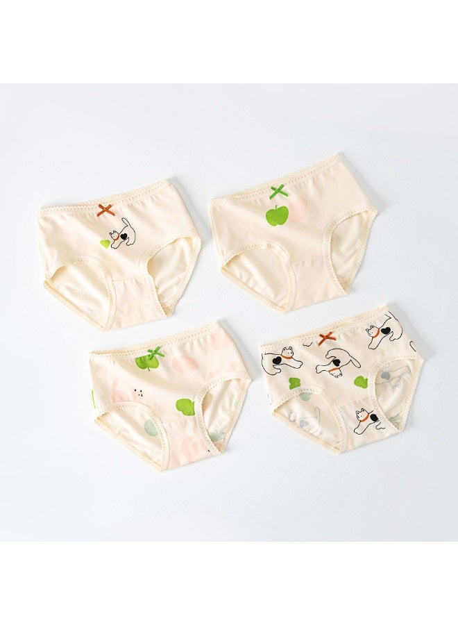 KUYING New Comfortable Skin friendly Breathable Underwear Set 0f 4