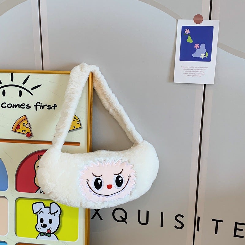 New Elf Rab Cloth Creative Plush Handbag Bubble Mart Cartoon Portable Storage Bag - Image 3