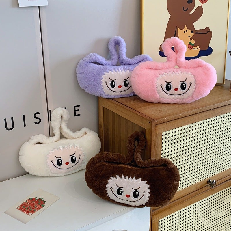New Elf Rab Cloth Creative Plush Handbag Bubble Mart Cartoon Portable Storage Bag - Image 2