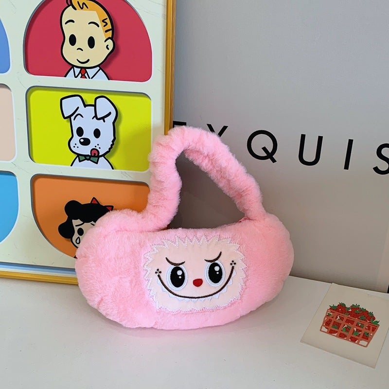 New Elf Rab Cloth Creative Plush Handbag Bubble Mart Cartoon Portable Storage Bag - Image 5