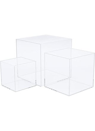 3pcs Clear Acrylic Display Boxes Acrylic Cube Stand Risers Showcase Acrylic Display Case for Collectibles Action Figures Toys 5 Sided Acrylic Box - pzsku/Z2C94D90DF00FF9A94895Z/45/_/1683021266/2d1a9e56-b8d9-498a-9ae9-33f9020146c7