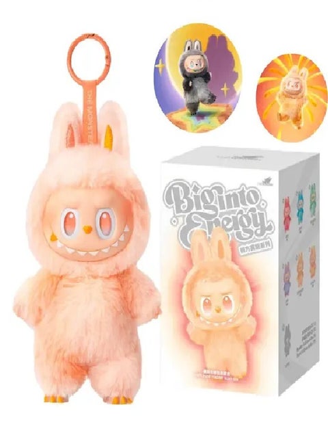 Labubu, The Mighty Monsters Energy Series - Blind Box with Stuffed Vinyl Necklace, Blind Box Characters, Action Figures with Random Design, Collectible Toys