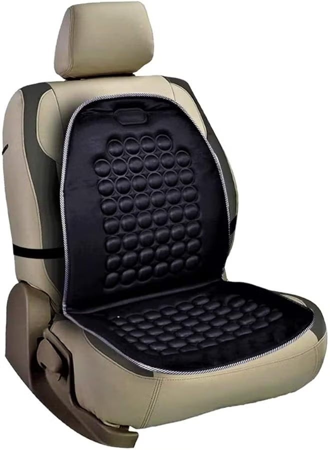3XR 1 Pcs Universal Comfortable Auto Car Van Seat Cover Massage Health Cushion Protector Black - Image 1