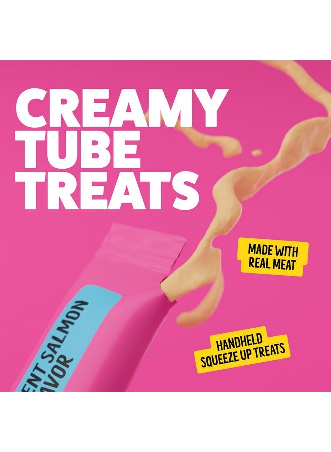 Bonkers Mixx, Wet Lickable Tube Succulent Salmon Flavor Cat Treats, Real Meat Treats, Treats for Training or Food Topper, for All Breeds and Ages, Value Pack (15 Pack, 60 Tubes) - Image 5