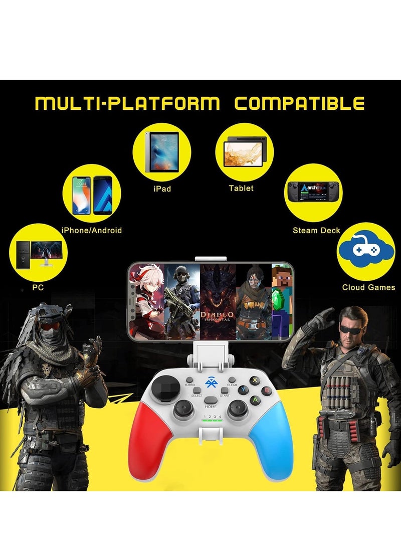 Mobile Gaming Controller for iOS, for Android, for iPad, Tablet, PC, Phone Wireless Controller for iPhone 14 13, for galaxy S22 21, Android Phones, for COD Mobile, for Genshin Impact, for Cloud Gaming - Image 3