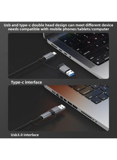 Generic Usb3.0 Docking Station With Cable Tyep-Cusb Dual Interface To Multi-port Hub Mobile Phone Tablet PC Splitter-Color:Five In One (usb3.0*1usb2.0 * 3pd100W)  - Image 3