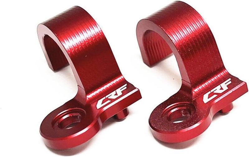 Wivplex Motorcycle Rear Brake Line Hose Cable Guide Clamp for CRF Series - Red - Image 1