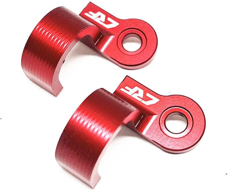 Wivplex Motorcycle Rear Brake Line Hose Cable Guide Clamp for CRF Series - Red - Image 5