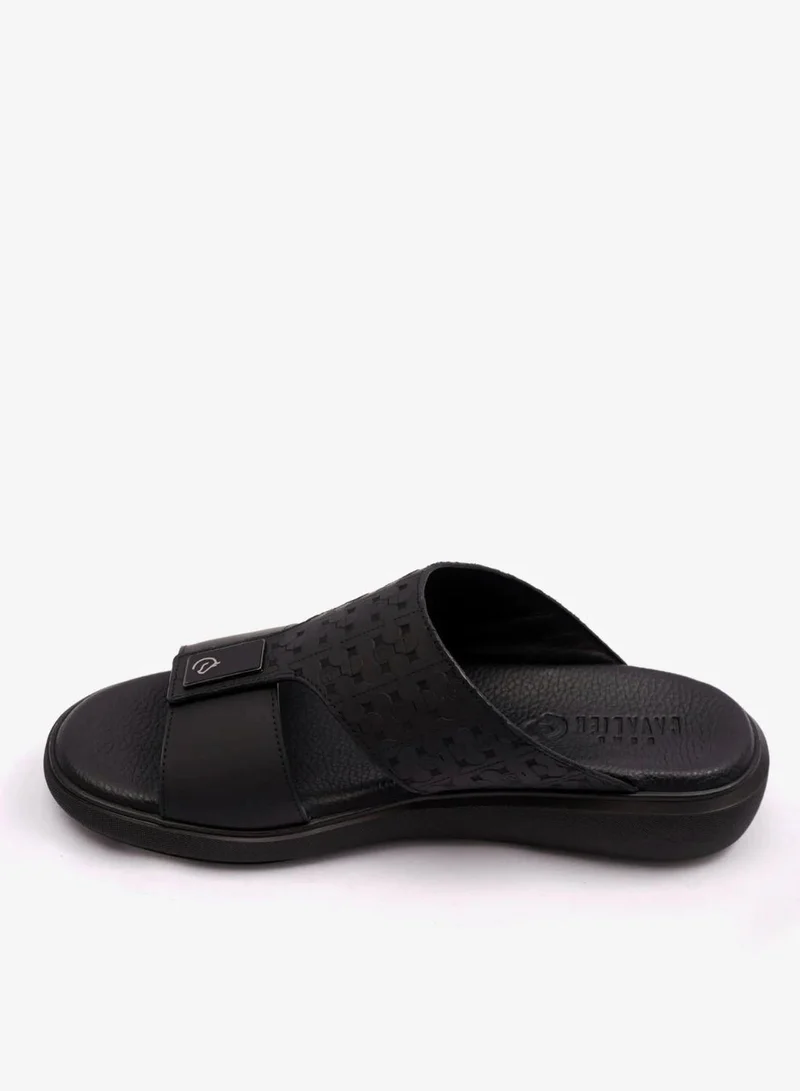 اومو كافالير STYLISH TRIM MENS UOMO CAVALIER SANDALS BLACK