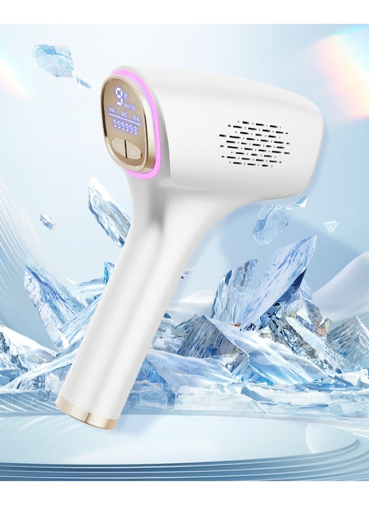 Tornado Keratiner Hair Removal for Women & Men, Ice-Cooling Contact, Safe & Virtually Painless Alternative to Salon IPL Hair Removal Device, Long-Lasting Hair Removal from Home, with Razor & Glasses  - Image 1