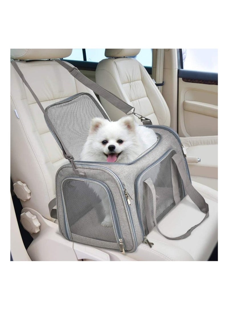 Cat Carriers Dog Carrier Pet for Small Medium Cats Dogs Puppies up to 15 Lbs, TSA Airline Approved Soft Sided, Collapsible Travel Puppy - Image 1