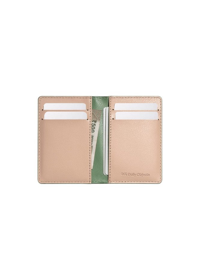 DailyObjects DailyObjects Hunter Green Log Bi-Fold Wallet | Compact and travel friendly structure | Durable, contemporary, and sophisticated | Premium Pebbled Leather | Manufactured in India | For Men  - Image 3