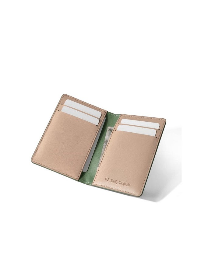 DailyObjects DailyObjects Hunter Green Log Bi-Fold Wallet | Compact and travel friendly structure | Durable, contemporary, and sophisticated | Premium Pebbled Leather | Manufactured in India | For Men  - Image 5