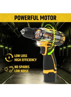 Tomahawk TOMAHAWK DMS9000 Cordless Screwdriver Drill 12V Compact TwoSpeed 04001500rpm Adjustable Torque 28Nm Includes 2 Batteries Charger BMC Box  - Image 5