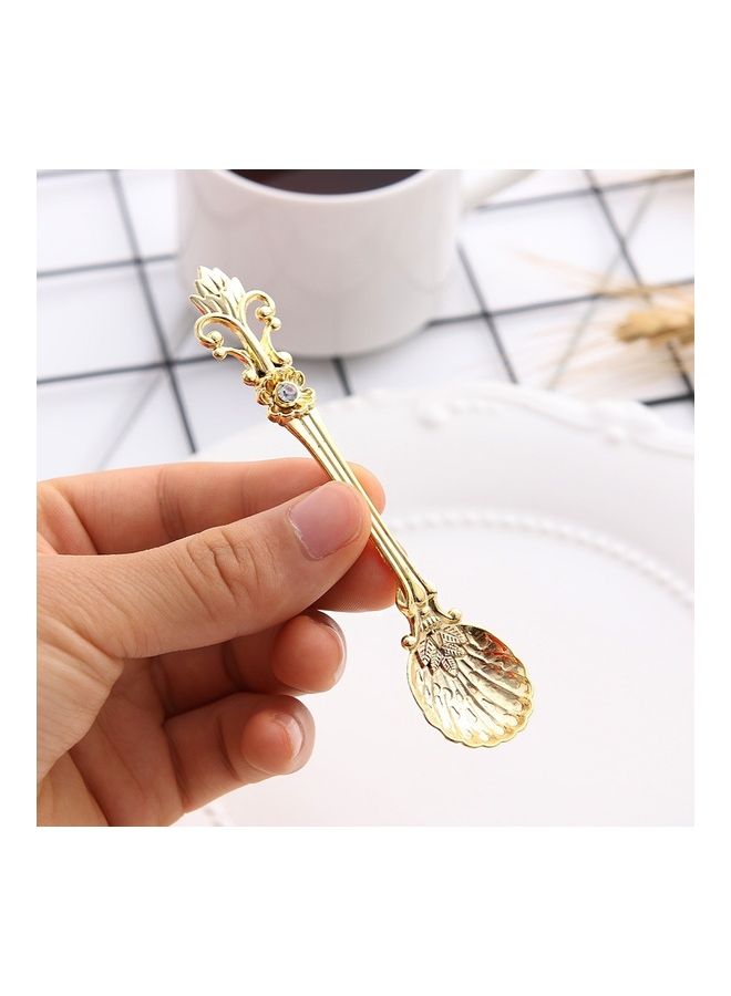 6 Pcs Vintage Mini Dessert Flatware Spoons Set Multicolour 18 x 12 x 12cm - Image 4