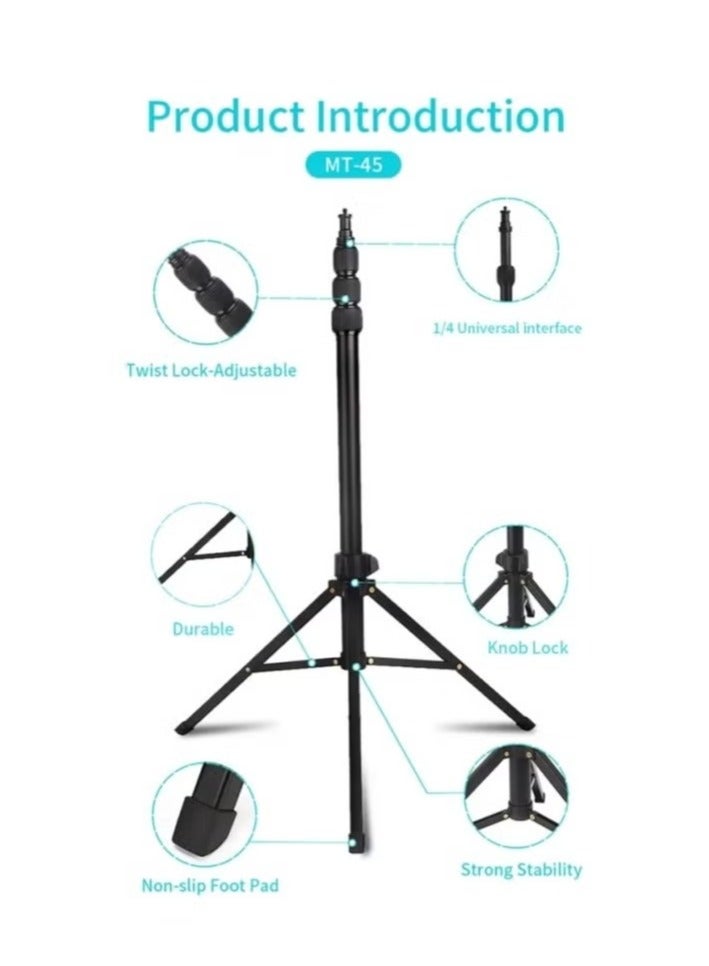 Jmary JMARY MT-45 Cell Phone Clip Camera Mount Holder Telescopic Selfie Stick Outdoor Tripod Stand - Image 2