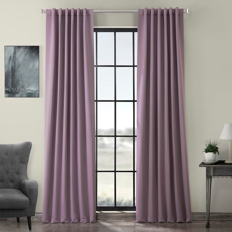 HPD Half Price Drapes HPD Half Price Drapes Room Darkening Curtains 120 Inches Long for Bedroom  Living Room 1 Panel 50 X 120 Purple Rain 
