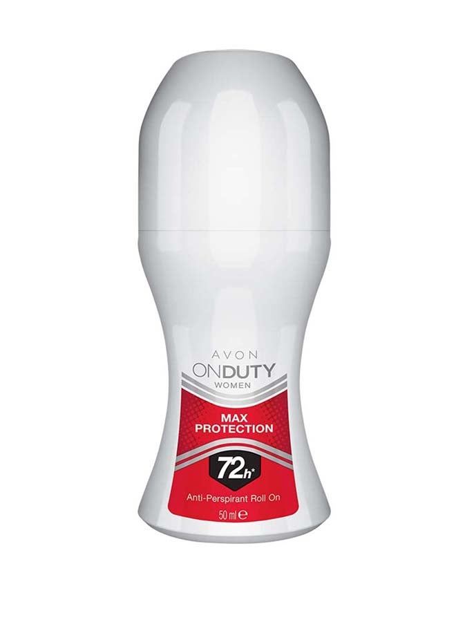 AVON On Duty Women’s Max Protection 72-Hour Anti-Perspirant Roll On - 50ml 50ml - Image 3