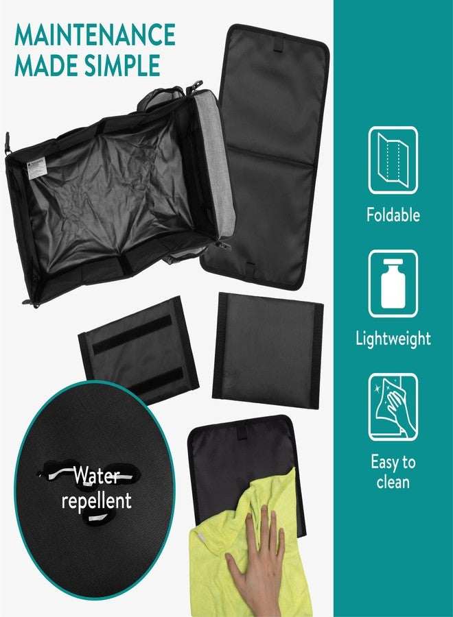 Navaris Car Storage Organiser Box - Ideal for Car Seats and Back Seat Storage for Kids - Quick Installation & Easy to Clean - Also Suitable as Van Tidy Caddy & Front Seat Organiser - Image 4