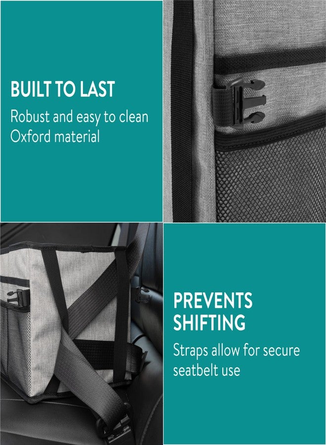 Navaris Car Storage Organiser Box - Ideal for Car Seats and Back Seat Storage for Kids - Quick Installation & Easy to Clean - Also Suitable as Van Tidy Caddy & Front Seat Organiser - Image 3